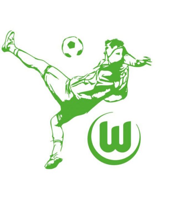 Wall-Art Wandtattoo "VfL Wolfsburg - Fussballspieler", (1 St.)