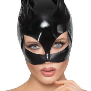 Kopfmaske aus Lack im Cat-Look