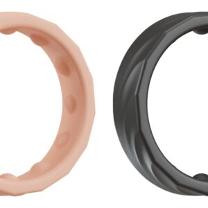 2-teiliges Set „4in1 Cock Rings“ mit Silikonringen für Eichel