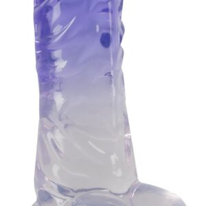 Naturdildo „Clear Dildo with Balls“