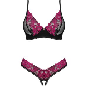 Dessous-Set „Rosenty“ mit Rosenspitze