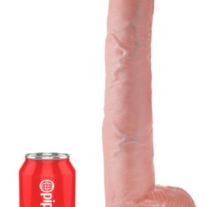 Naturdildo „14" Cock with Balls" mit Saugfuß