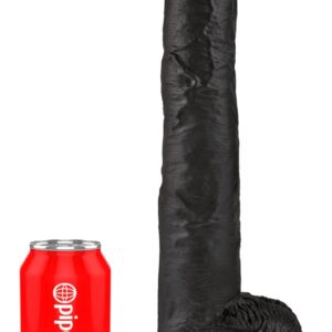 Naturdildo „14" Cock with Balls" mit Saugfuß