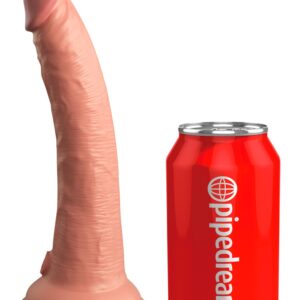 Naturdildo „7“ Dual Density Silicone Cock“ mit extra starkem Saugfuß