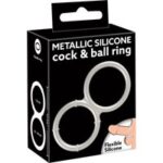 Metallic Silicone cock and ball ring