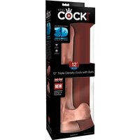 Triple Density Cock with Balls 30cm