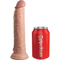 9“ Vibrating + Dual Density Silicone Cock with Remote