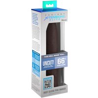 Uncut Silicone Penis Enhancer Brown