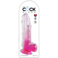 King Cock  9“ Cock with Balls Pink