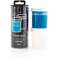 Clone-A-Willy Refill Glow in the Dark Blue Silicone